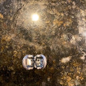 blue and clear diamond clasp charm